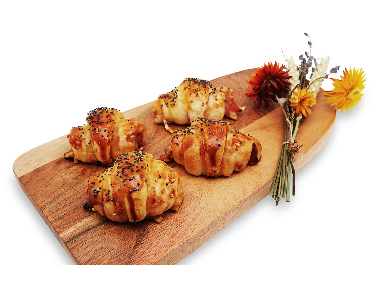 Mini croissant au jambon