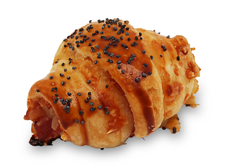 Mini croissant au jambon